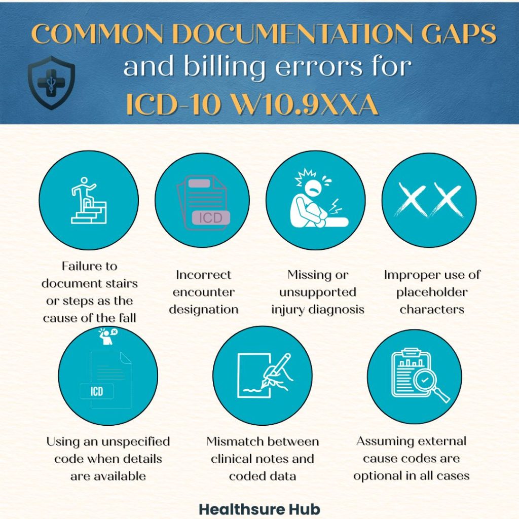 ICD-10-Code-W10.9XXA