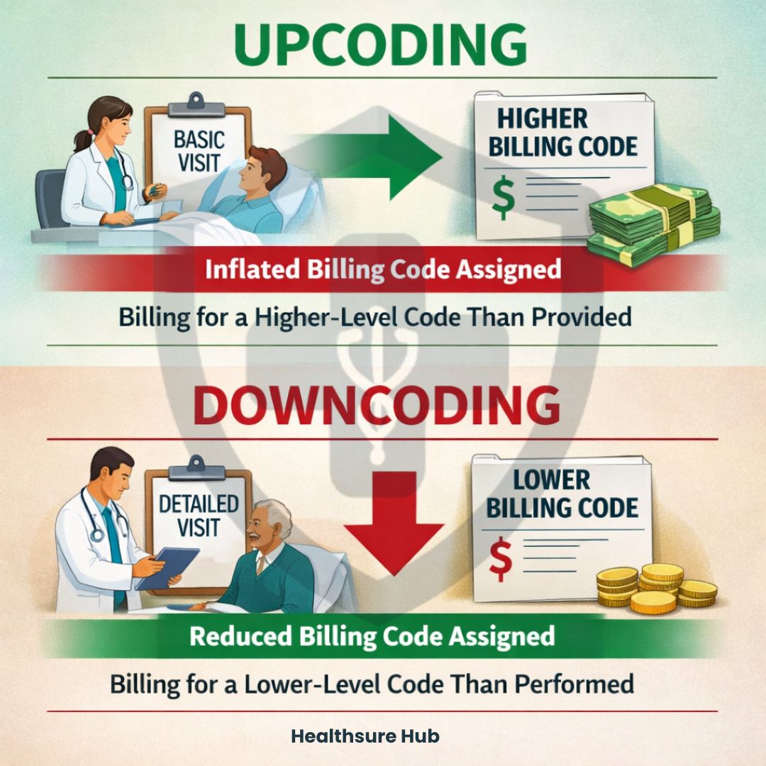 What Is Upcoding and Downcoding in Medical Billing Explained