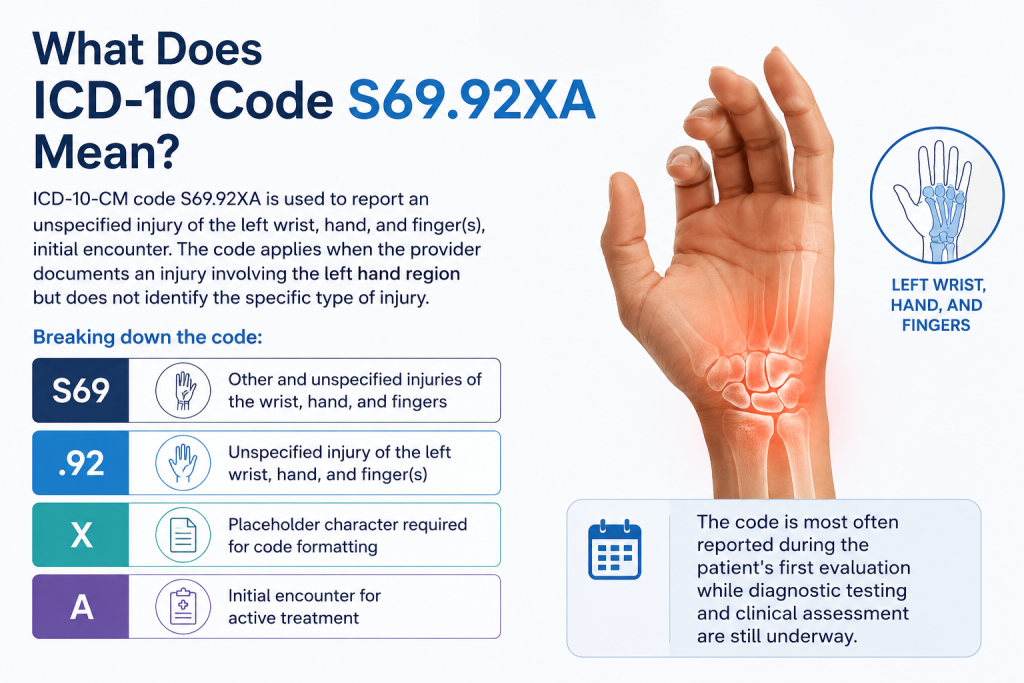 S69.92XA